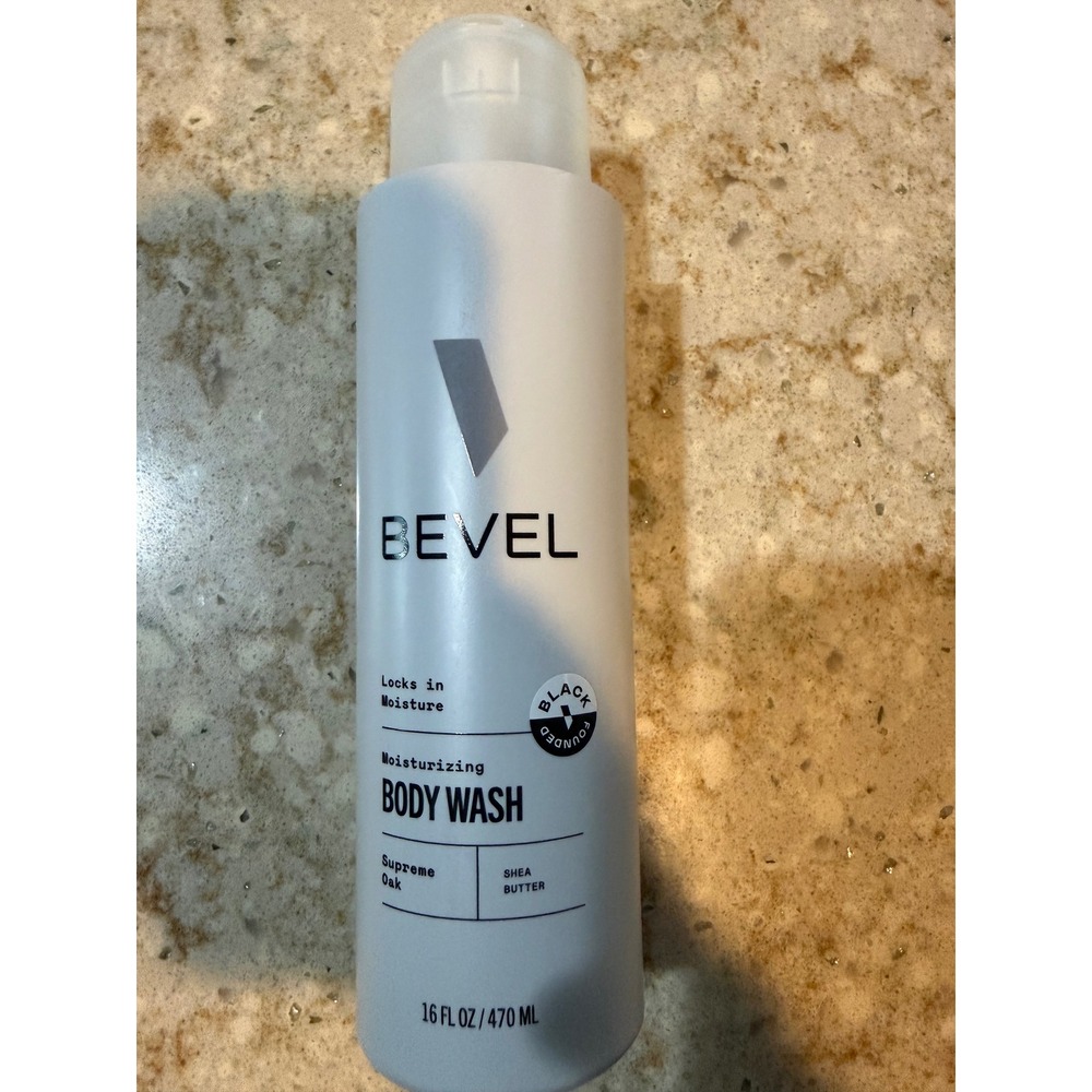 Bevel Moisturizing Body Wash Supreme Oak Shea Butter Vitamin B3 16oz 470ml